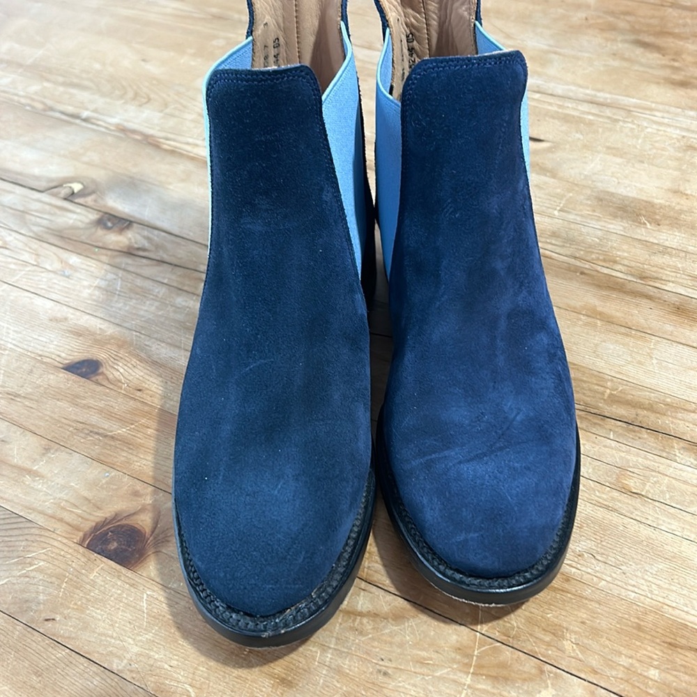 Hester Van Eeghen Blue Suede Chelsea Boot